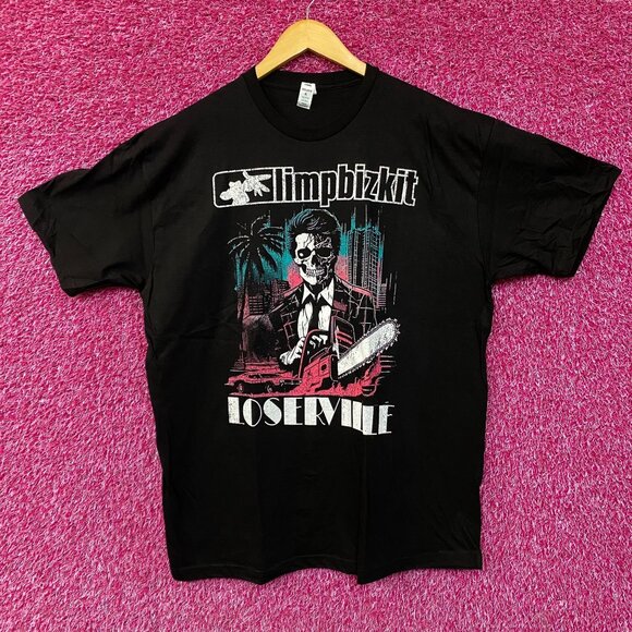 Limp Bizkit Loserville Chainsaw Zombie Tour Nu Metal T-Shirt XL - Picture 1 of 4